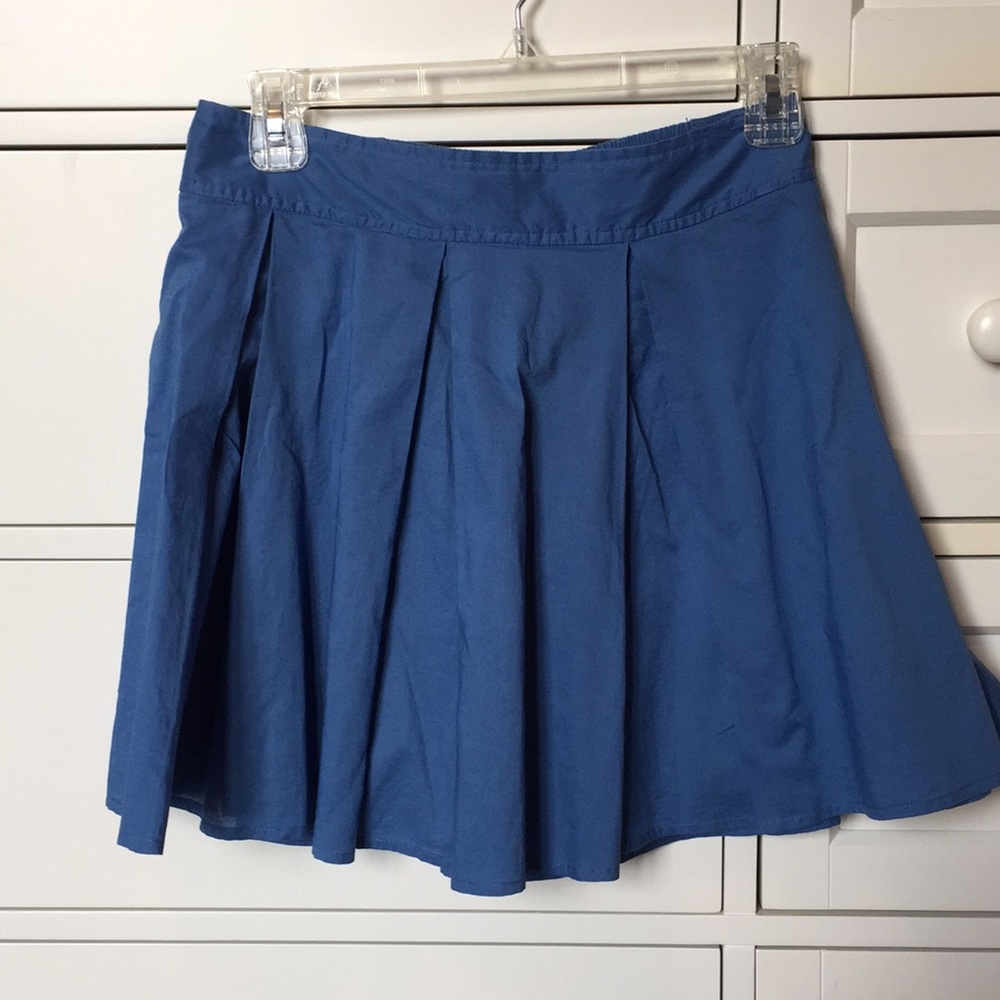 Blue Pleated Frenchi Skirt